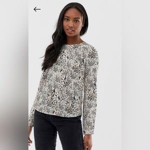 New Look (ASOS) Animal Print Blouse Size 4Tall